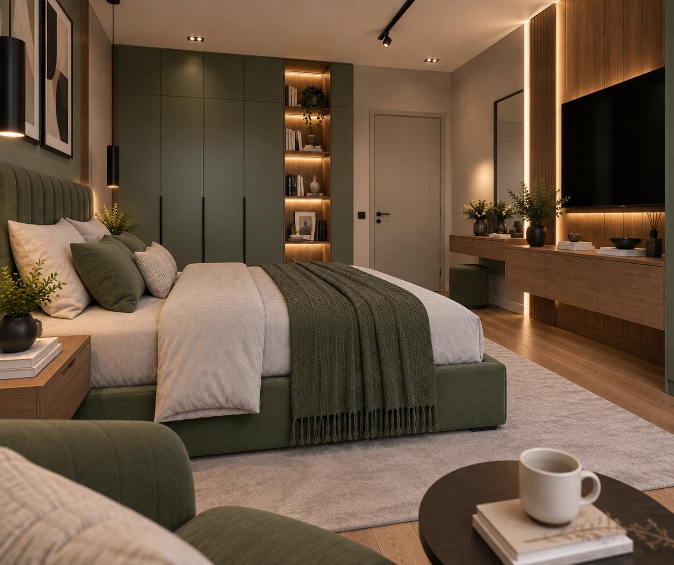 Mobilier pentru dormitor realizat la comandă - proiect 4